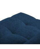 Canapé d'angle gauche velours nico 4 places bleu - 253x164x100 cm