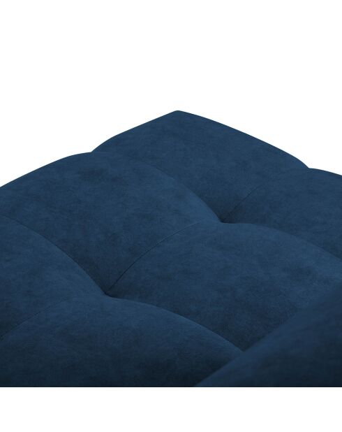 Canapé d'angle gauche velours nico 4 places bleu - 253x164x100 cm