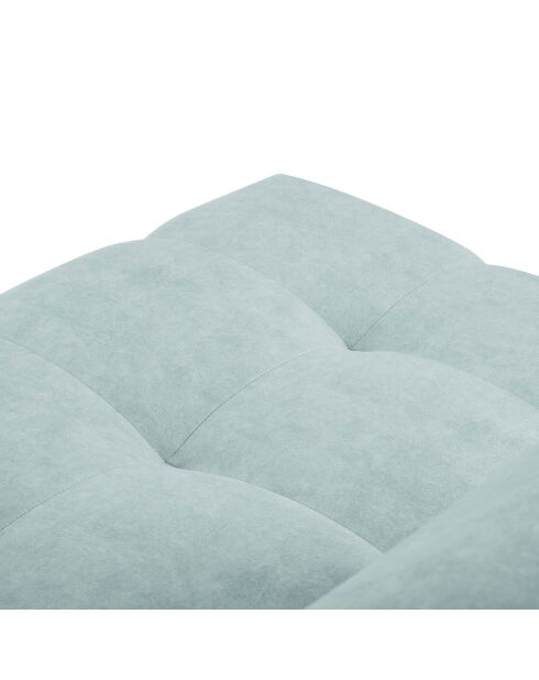 Canapé d'angle gauche velours nico 4 places bleu clair - 253x164x100 cm