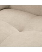 Canapé d'angle gauche velours nico 4 places beige - 253x164x100 cm