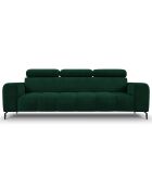 Canapé velours Nico 3 places vert - 234x108x100 cm