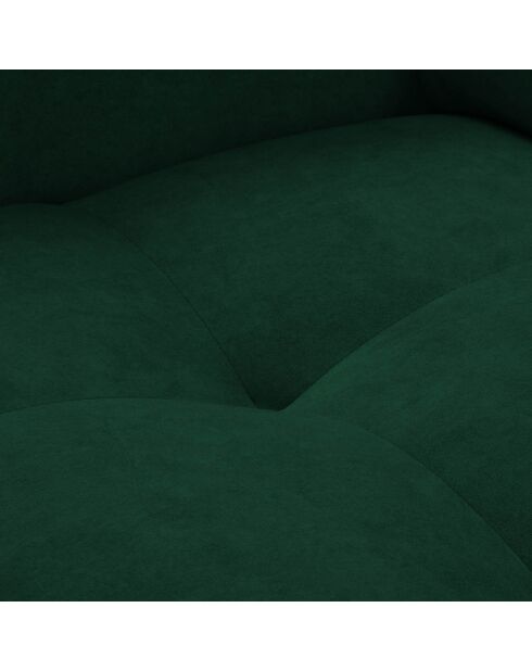 Canapé velours Nico 3 places vert - 234x108x100 cm