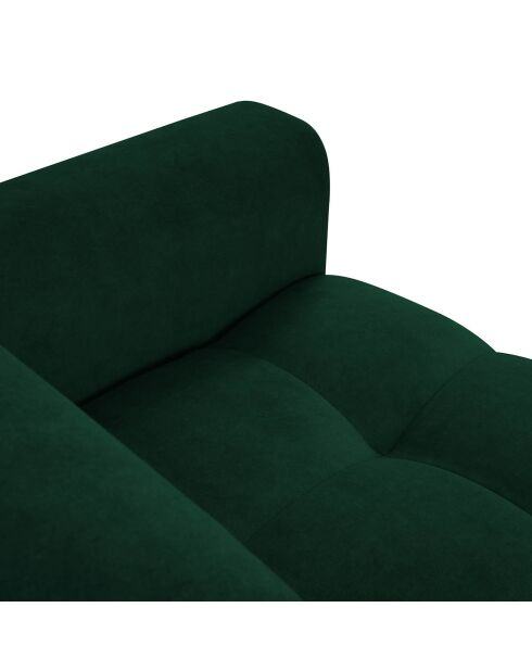 Canapé velours Nico 3 places vert - 234x108x100 cm