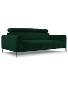 Canapé velours Nico 3 places vert - 234x108x100 cm