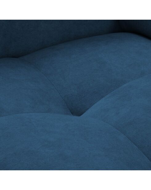 Canapé velours Nico 2 places bleu - 170x108x100 cm