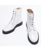 Boots en Cuir Mila Lift blanches