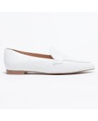 Mocassins en Cuir Clovie blancs