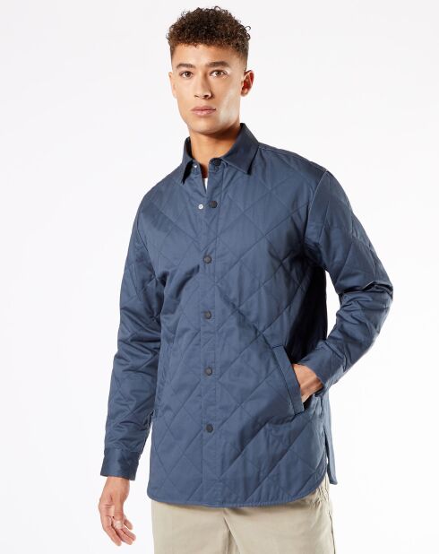 Veste Quilted Overshirt gris foncé