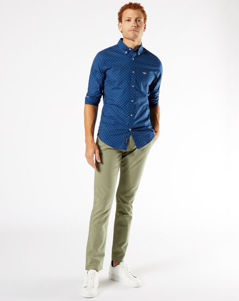 Chemise Alpha Icon imprimée bleue