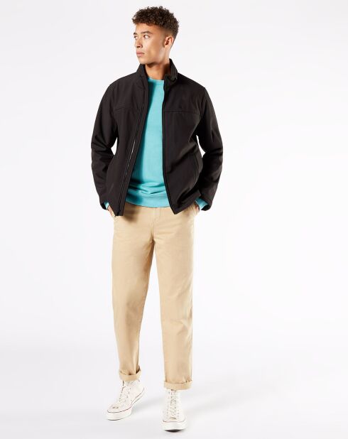 Veste Full Zip Standcollar noire