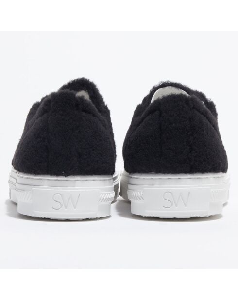 Sneakers en Peau de Mouton Ollie Chill noires