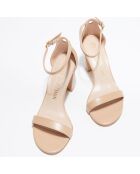 Sandales en Cuir Nearlynude beiges - Talon 8 cm