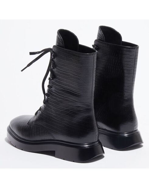 Boots McKenzee effet reptile noires