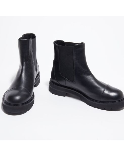 Chelsea Boots en Cuir Frankie noires