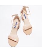 Sandales en Cuir Nearlynude beiges - Talon 8,5 cm