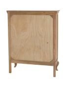 Meuble marron 2 portes bois de jamelonier et cannage isa marron - 96x38x122 cm