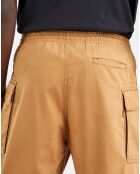 Short Cargo en Coton et Chanvre beige