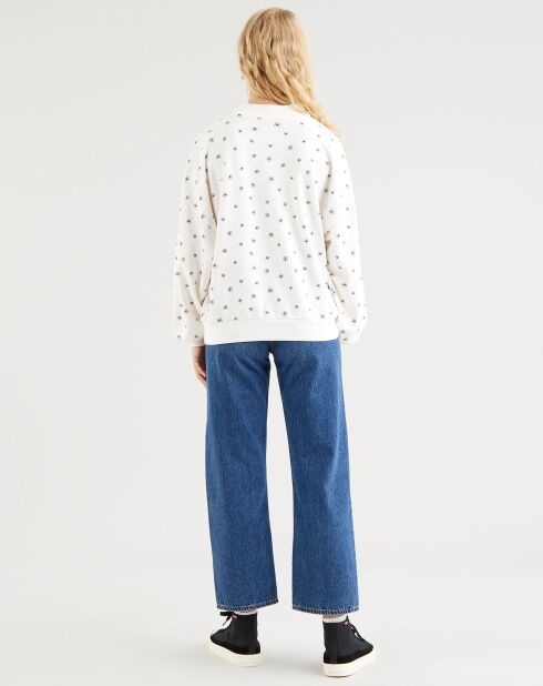 Sweat Nina mockneck blanc