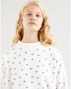 Sweat Nina mockneck blanc