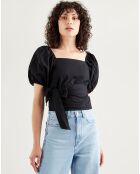 Blouse en Coton Vera Caviar noire