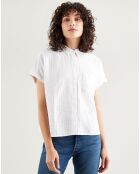 Chemise en Lin & Coton Laney Button blanche