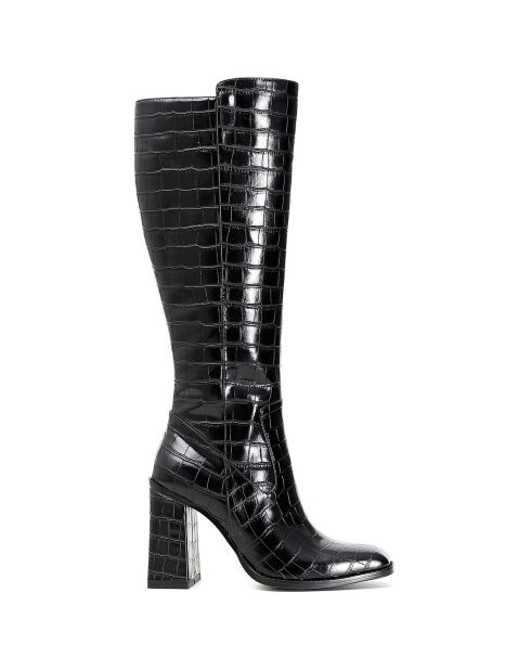 Bottes Crocco noires - Talon 9 cm