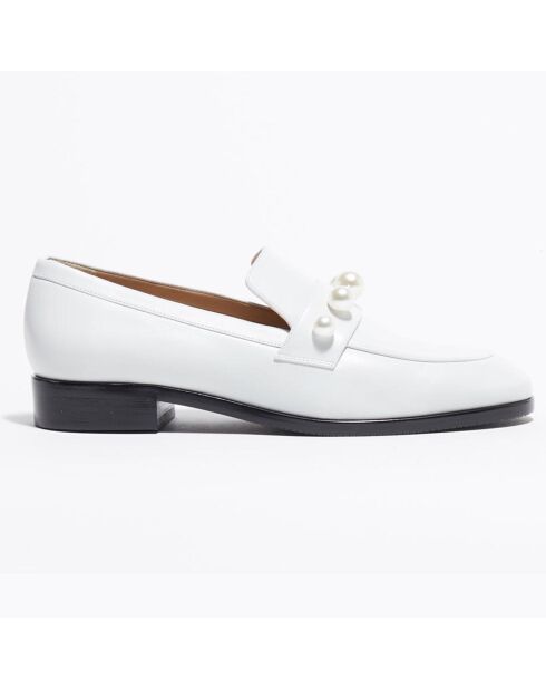 Mocassins en Cuir Goldie Loafer blancs