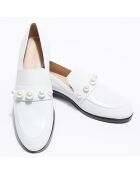 Mocassins en Cuir Goldie Loafer blancs