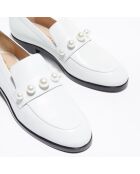 Mocassins en Cuir Goldie Loafer blancs