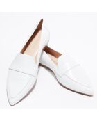 Mocassins en Cuir Clovie blancs