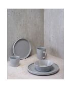 12 Mugs Punto gris - 24 cl