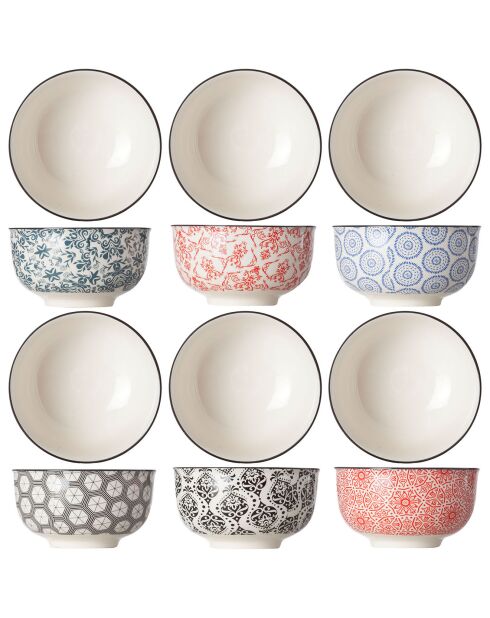 Service de table Déliro multicolore - 24 pièces