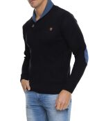 Pull Erasmo bleu marine