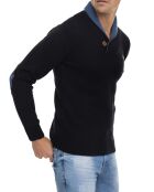 Pull Erasmo bleu marine