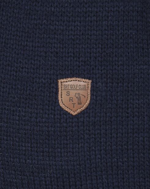 Pull Erasmo bleu marine