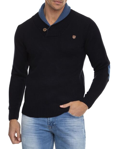Pull Erasmo bleu marine