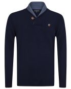 Pull Erasmo bleu marine