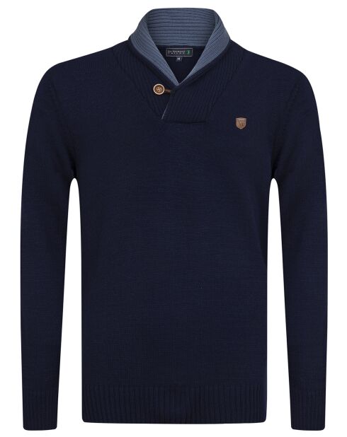 Pull Erasmo bleu marine