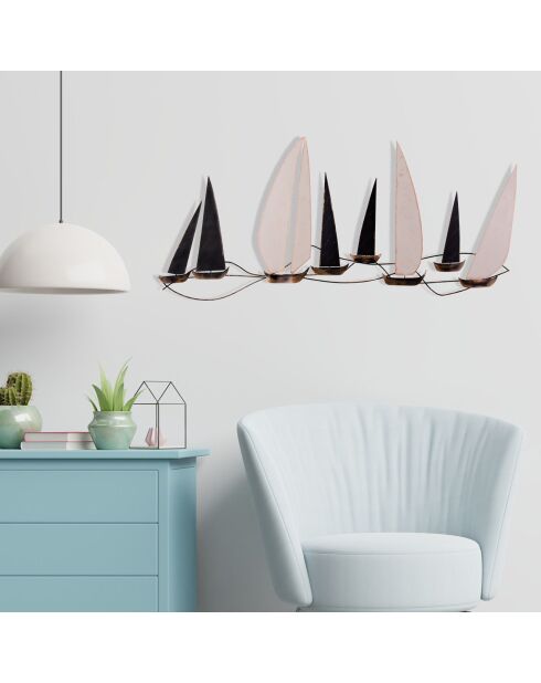 Décoration murale multicolore - 117x52 cm