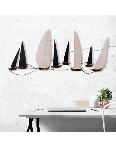 Décoration murale multicolore - 117x52 cm