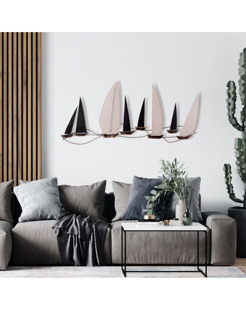 Décoration murale multicolore - 117x52 cm