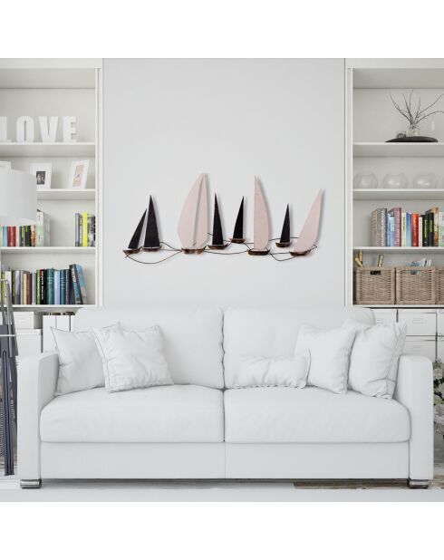 Décoration murale multicolore - 117x52 cm