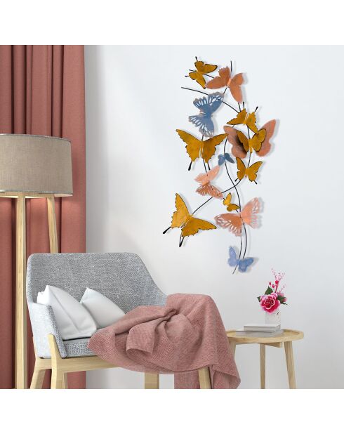 Décoration murale multicolore - 105x57 cm