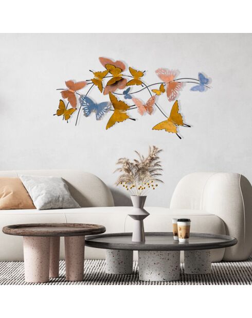 Décoration murale multicolore - 105x57 cm