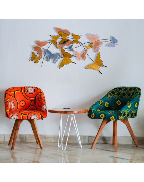 Décoration murale multicolore - 105x57 cm