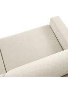 Canapé d'angle droit convertible avec coffre de rangement portia 4 places beige - 278x186x92 cm