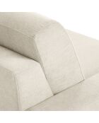 Canapé d'angle droit convertible avec coffre de rangement portia 4 places beige - 278x186x92 cm