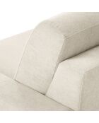 Canapé d'angle gauche convertible avec coffre de rangement portia 4 places beige - 278x186x92 cm