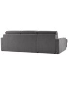 Canapé d'angle gauche convertible avec coffre de rangement portia 4 places gris - 298x186x92 cm