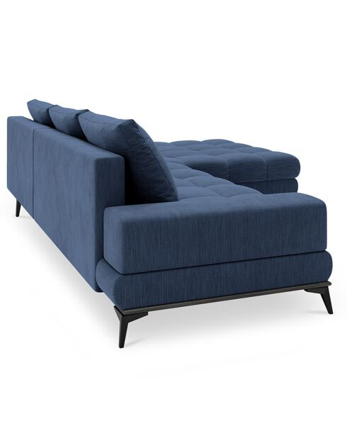 Canapé d'angle droit convertible avec coffre de rangement deneb 5 places bleu - 315x212x87cm